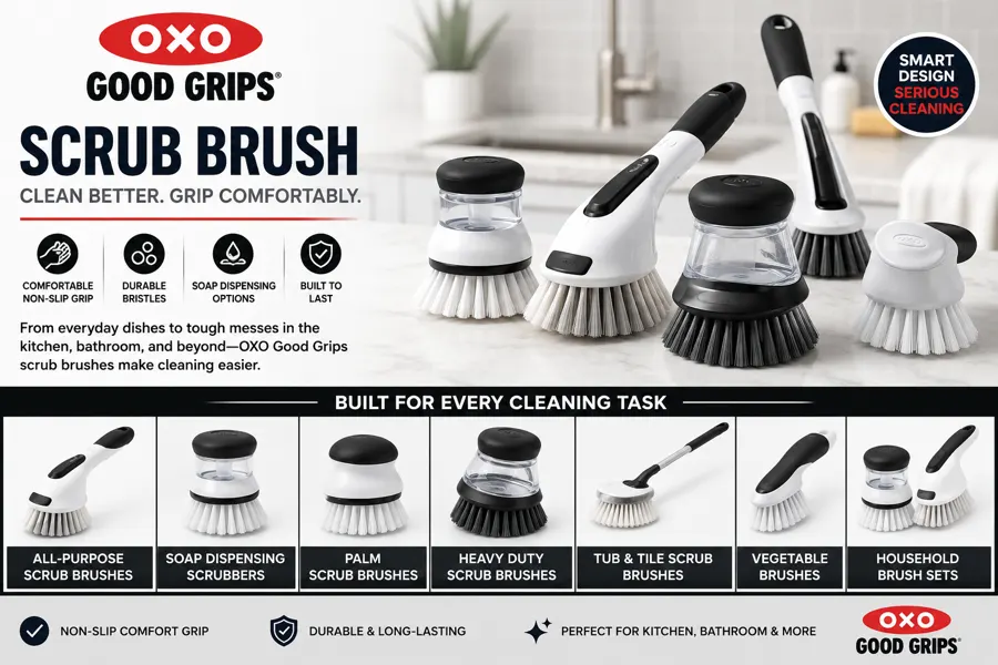 Featured image for OXO Good Grips Scrub Brush Review: Is It Worth Buying?