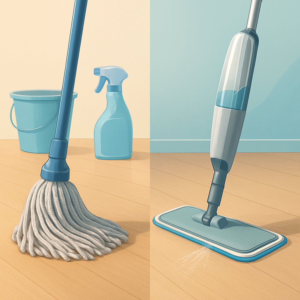Featured image for Floor Cleaning Tools Compared: Spray Mops vs Traditional Options