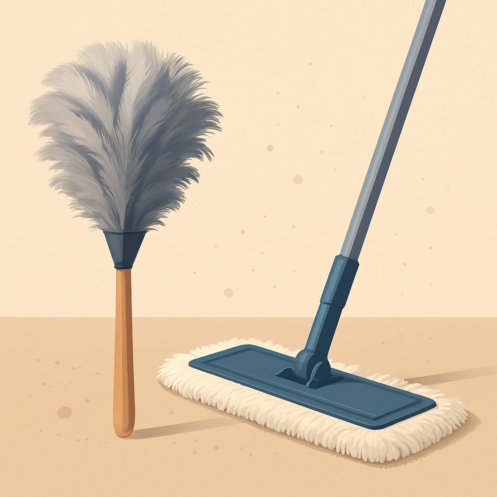Featured image for Duster vs Dust Mop: Which is Best for Efficient Cleaning?