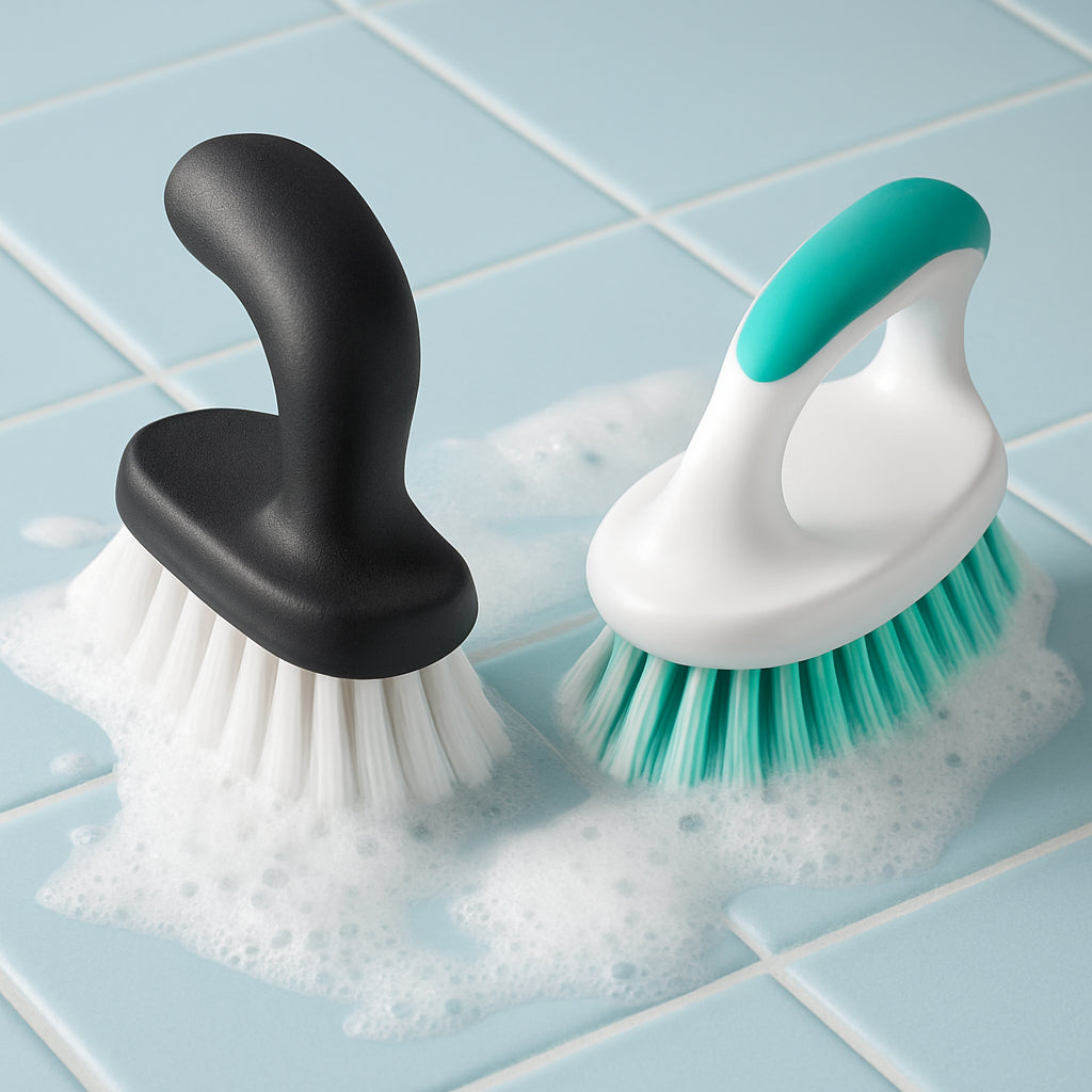 Featured image for OXO Good Grips Scrub Brush vs Scrubbing Bubbles Fresh Brush Comparison