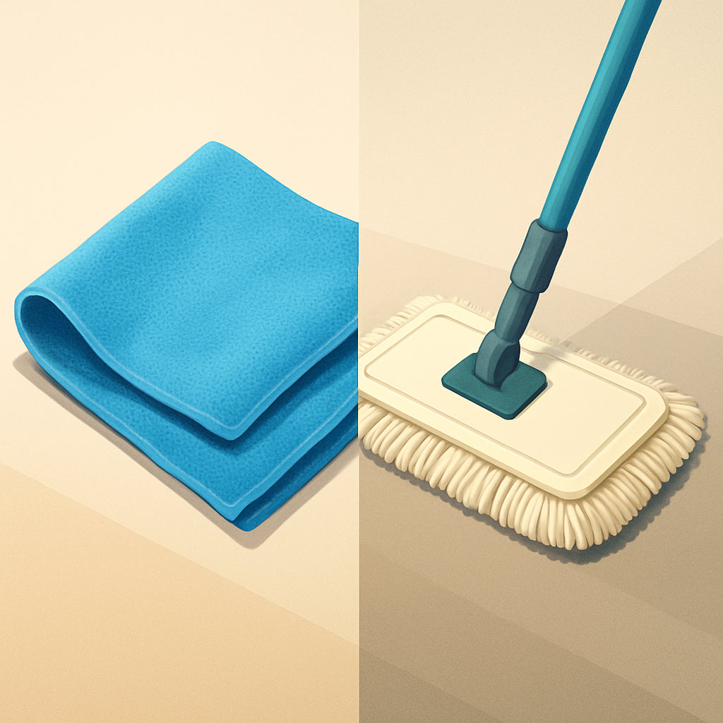 Featured image for Microfiber Cloth vs Dust Mop: Which Cleans Better for Your Home?