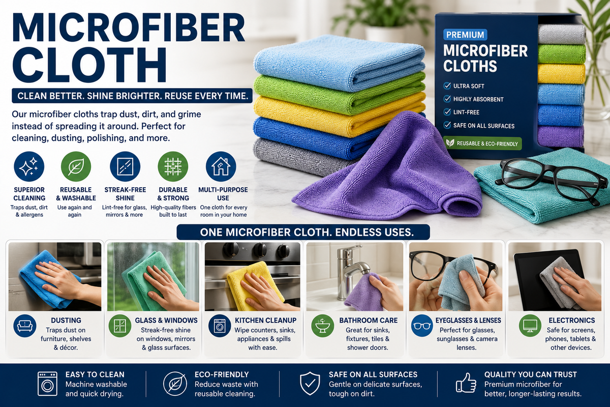 Featured image for Microfiber Cloth vs Microfiber Mops: Which Cleans Better?