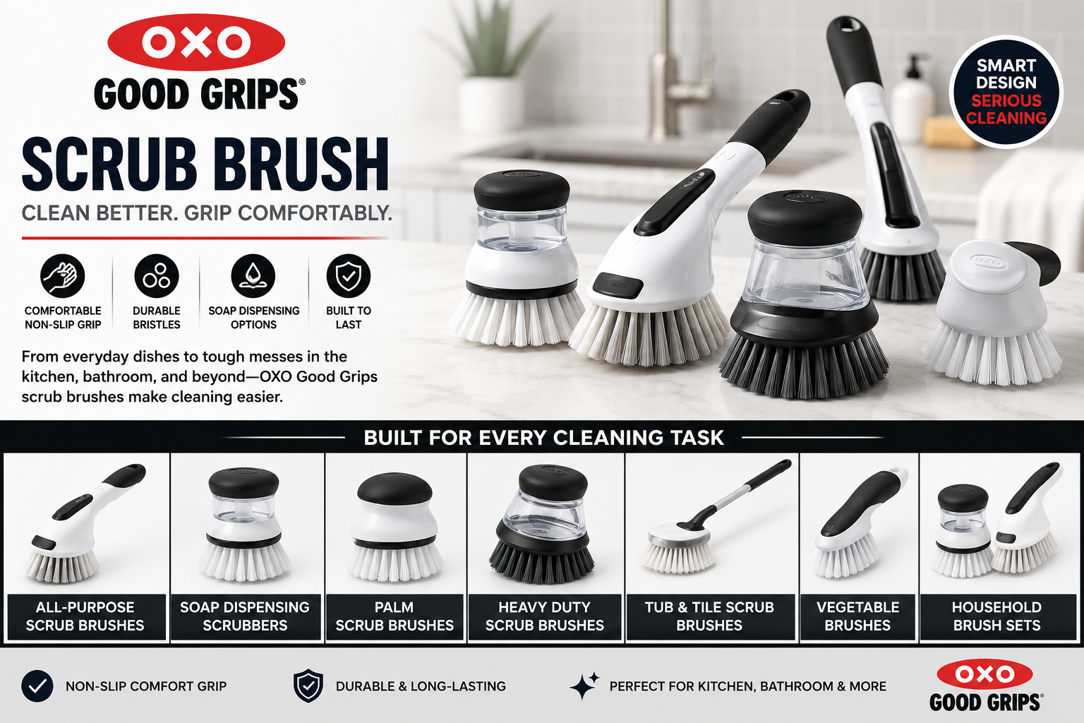 Featured image for OXO Good Grips Scrub Brush Review: Is It Worth Buying?