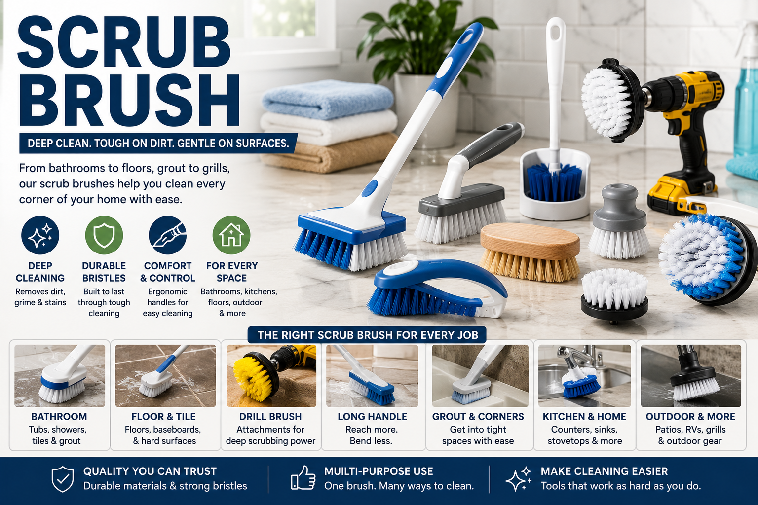 Featured image for Scrub Brush Review: Top Picks for Effective and Easy Cleaning