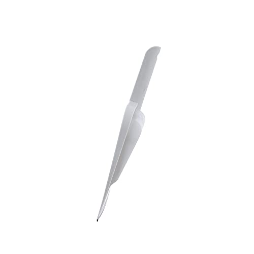 Superio Clip-On Dustpan with Rubber Lip - 10-inch Wide Durable Plastic Dust Pan with Comfort Grip Handle, White, 1-Pack