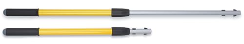Rubbermaid Commercial Products HYGEN Quick-Connect Straight Extension/Extendable Handle/Stick, 20 - 40 inch, Yellow, Lightweight for Janitorial/Professional Microfiber Cleaning/Dusting