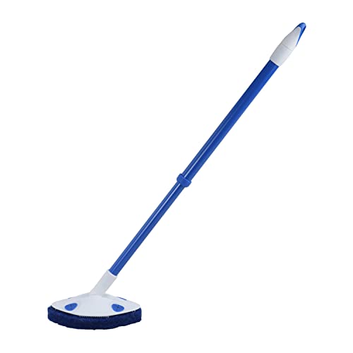 Clorox Extendable Tub & Tile Scrubber with Polyurethane Head – Heavy Duty Bathroom Cleaning Brush with Bonus Refill, Pivoting Head, Replaceable Pad, Works with Clorox Wipes