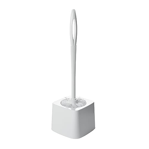 Rubbermaid Commercial Products 15" Toilet Brush, White, Toilet Bowl Brush for Bathroom, Professional/Janitorial Scrub Brush for Toilet