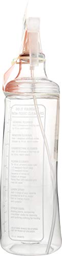 Casabella 26 oz. Refillable Contour Cleaning Spray Bottle, Clear
