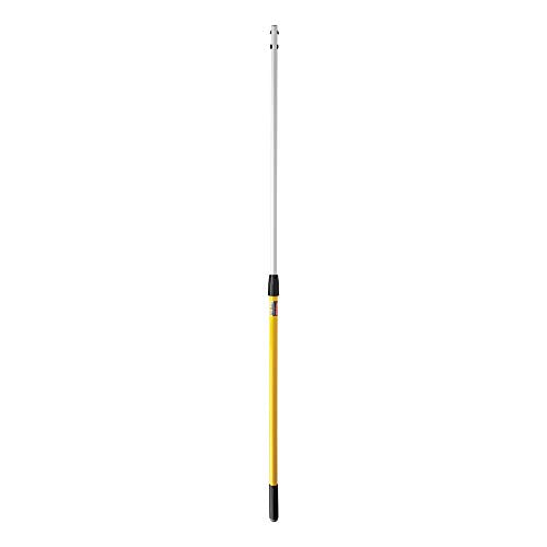 Rubbermaid Commercial Products HYGEN Quick-Connect Adjustable Extension Handle/Pole, Lightweight Cleaning Tool for Floors/Walls/Ceilings/Windows for Janitorial/Residential/Commercial/Business, Yellow