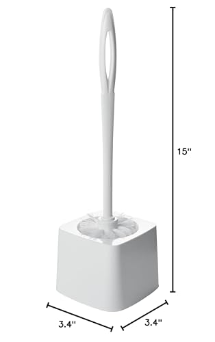 Rubbermaid Commercial Products 15" Toilet Brush, White, Toilet Bowl Brush for Bathroom, Professional/Janitorial Scrub Brush for Toilet