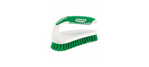 2 1/2 in W Scrub Brush, Stiff, 5 1/2 in L Handle, 7 in L Brush, Green, Polypropylene, Santoprene - 1 Each
