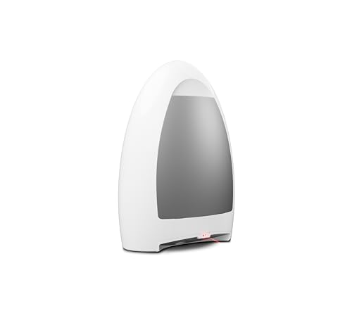 EyeVac Home Touchless Vacuum Automatic Dustpan - Great for Sweeping Pet Hair Food Dirt Kitchen - Ultra Fast & Powerful, No More Bending Down, Bagless, Corded, Automatic Sensors, 1000 Watt (White)