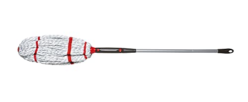 Rubbermaid Microfiber Twist Mop Kit with 2 Refills Kit Machine Washable Built-in Wringer Lightweight Safe for All Floor Types Deep Cleaning for Home/Bathroom/Garage/Office