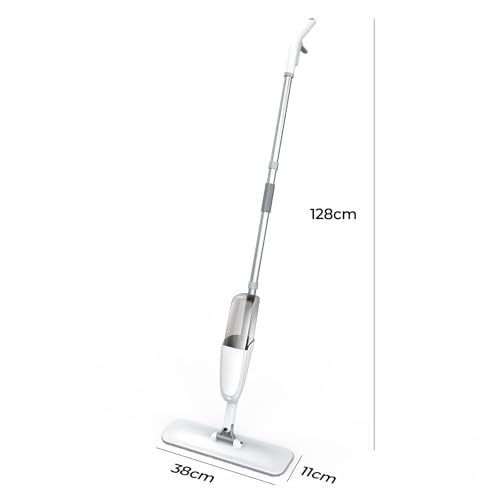 Spray Mop, Wet Dry Hardwood Floor Cleaning Mop with Washable Reusable Pad, with 500ML Sprayer for Tile, Wood, Laminate, Vinyl & Marble Floor Cleaning