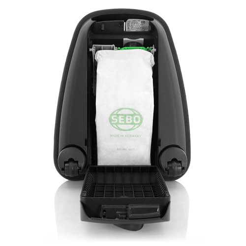 SEBO 9687AM AIRBELT K3 Premium Canister Vacuum Cleaner with 7-Year Motor Warranty, Comes with Powerful ET-1 Powerhead for Pets and Carpeting + Parquet Brush, 37-Foot Operating Radius, Made in Germany
