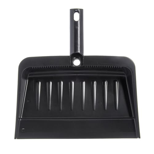 Carlisle FoodService Products Heavy Duty Dust Pan with Handle – Durable Plastic, 8 Inch Dust Pan for Home, Kitchen, and Commercial Use, Black