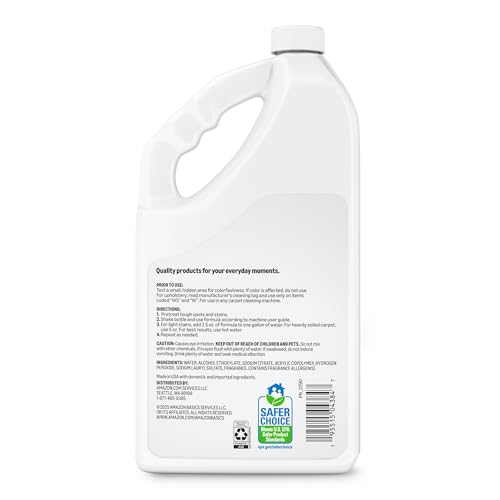 Amazon Basics Carpet Cleaner, Carpet Stain Remover, Fresh Scent, 64 fl oz, Packaging May Vary