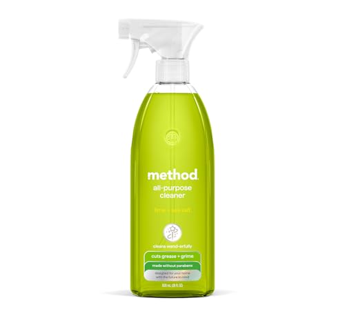 Method All-Purpose Cleaner Spray, Lime + Sea Salt - Cuts Grease & Grime on Counters, Glass, Sealed Wood & Floors, for Kitchen & Bathroom, 28 fl oz