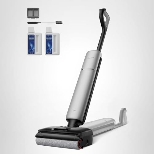DREAME Aero Pro Wet Dry Vacuum Mop, Ultra-Slim with Hot Self-Cleaning/Self-Drying, 0 Hair Tangle Great for Pet Owner, Powerful Wet Dry Vacuum with 60min Runtime, Pick-up & Mop at The Same Time