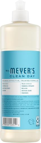 Mrs. MEYER'S CLEAN DAY Kitchen Essentials Set, Includes: Hand Soap, Dish Soap, and All Purpose Cleaner, Dewdrop, 3 Count Pack