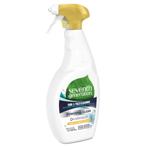 Seventh Generation Tub & Tile Cleaner, Emerald Cypress & Fir Scent, 26 Fluid Ounce (Pack of 8)
