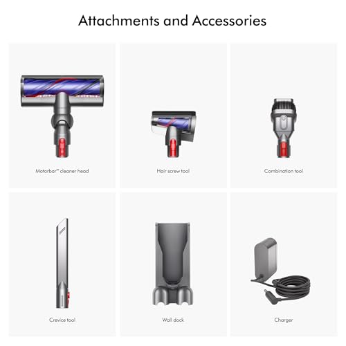 Dyson V11 Cordless Vacuum, 185AW, 3 Power Modes, Up to 60 Minutes,² Deep Cleans Hard Floors and Carpets, Detangles pet Hair, Converts to Handheld
