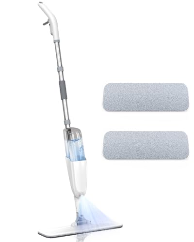 Spray Mop, Wet Dry Hardwood Floor Cleaning Mop with 500ML Sprayer, with Washable Reusable Pad for Tile, Wood, Laminate, Vinyl & Marble Floor Cleaning