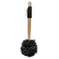 Amazon Basics Exfoliating Loofah Brush, Body Scrubber with Rubber Handle for Shower, Bath Sponge