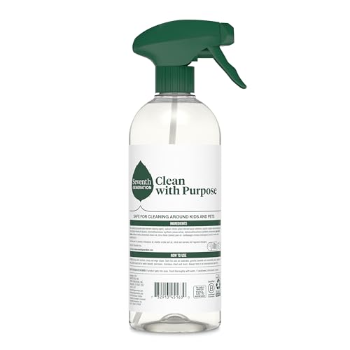 Seventh Generation All Purpose Cleaning Spray Surface Cleaner Lemon Chamomile scent Cuts Grease 23 oz, Pack of 4