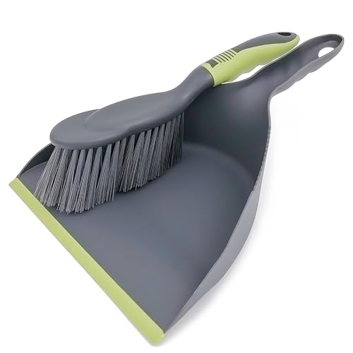 WDDBHSKN Dust pan Broom Dustpan Brush - Dust Pans with Brush, Dustpan and Brush Set, Handheld Broom and Dustpan Set are Used to Clean Kitchens, Floors, Tables, and Animal Cages.
