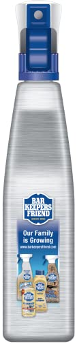 Bar Keepers Friend Stainless Steel Cleaner and Polish Spray (2 x 25.4 oz) Removes Oily Fingerprints, Hard Water Stains, Grime & Food Debris without Scratching or Dulling Appliances & Surfaces