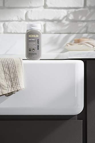 KOHLER K-23725-NA Cast Iron Cleaner, For Kitchen and Bathroom, 8 oz Bottle, Non-abrasive Cream-based Cleaner