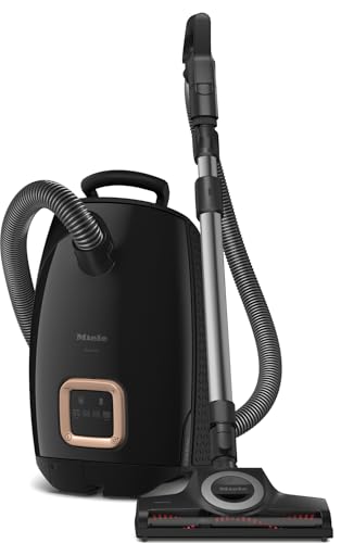 NEW Miele Guard L1 Cat & Dog Bagged Canister Vacuum for Pet Owners with Odor-Reducing Active AirClean Filter, TurboTeQ Floorhead, and AllTeQ Universal Floorhead, in Obsidian Black/Rose Gold