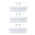 Nail Brush for Cleaning Fingernails, Nail Scrubber Brush, Toe Foot Hands Fingernail Brush Cleaner- Small Scrub Brush- All-Purpose Stiff Cleaning Brush (3 Pack, White)