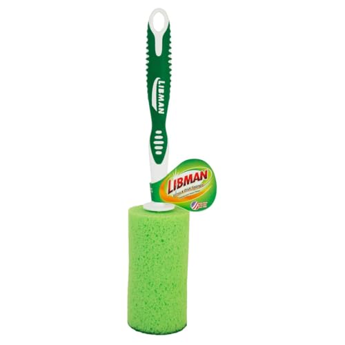 LIBMAN Sponge Bottle Brush - 3 Pk Glass & Dish Sponge with Handle - Bottle Cleaner for Cleaning Glasses, Cups, Dishes, pots