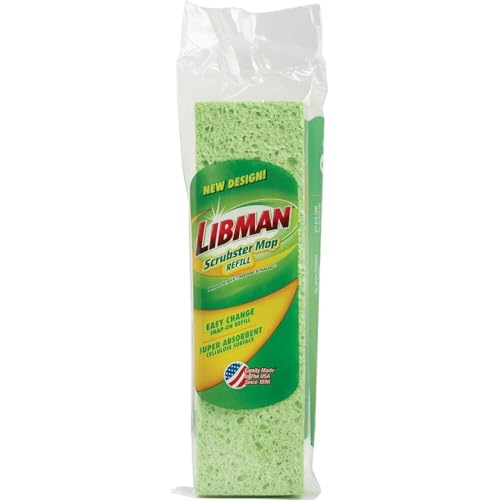 Libman 3105 Scrubster Mop Refill, 8.75"