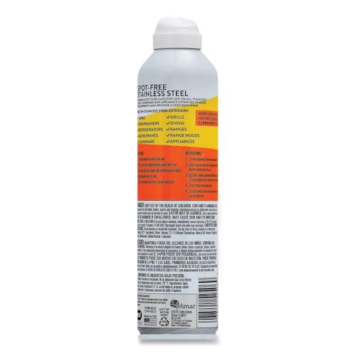 CLR Stainless Steel Cleaner, Citrus, 12oz Can, 6/Carton