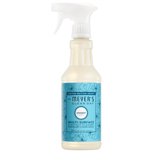 Mrs. MEYER'S CLEAN DAY Room Spray, Multi-Surface Everyday Cleaner, Dewdrop Scent, 16 Fluid Fl Oz Bottle