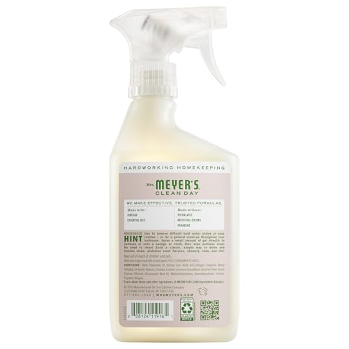 MRS. MEYER'S CLEAN DAY Vinegar Gel Cleaning Spray, Bathroom Use, No-Rinse Formula, Apple Blossom, 16 Fl Oz, Pack of 1
