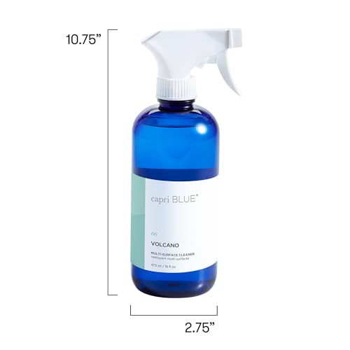Capri Blue Volcano Multi Surface Cleaner Spray - Multi Purpose Cleaner - Cleaning Spray Safe for Countertops, Granite, & More - Vegan & Cruelty Free Cleaning Supplies (16 fl oz)
