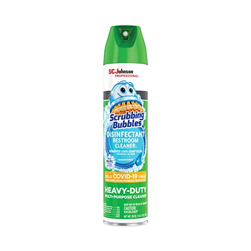 Scrubbing Bubbles Disinfectant Restroom Cleaner Ii, Rain Shower Scent, 25 Oz Aerosol Spray