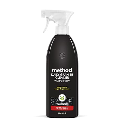 Method Daily Granite Cleaner Spray, Apple Orchard, Cleaning Agent for Granite, Marble, and Other Sealed Stone, 28 oz Spray Bottle (Pack of 1)