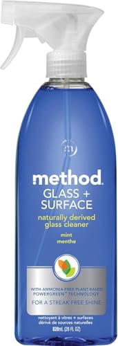 Method Glass Cleaner, Mint, 28 Ounces, 1 pack, Packaging May Vary