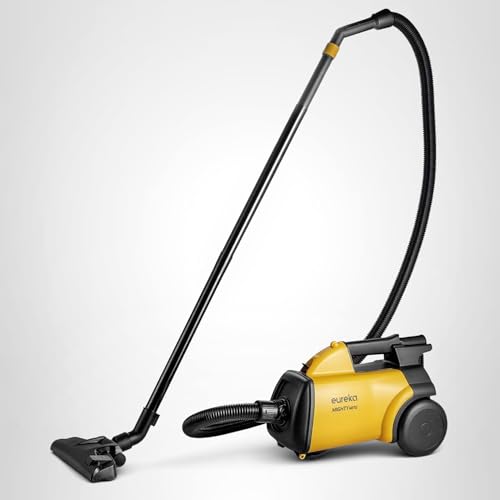 Eureka Canister Vacuum, Pet Friendly Vacuum Cleaner for Home, Lightweight Powerful Vacuum for Carpets and Hardfloors, 3670G Ordinary, Yellow