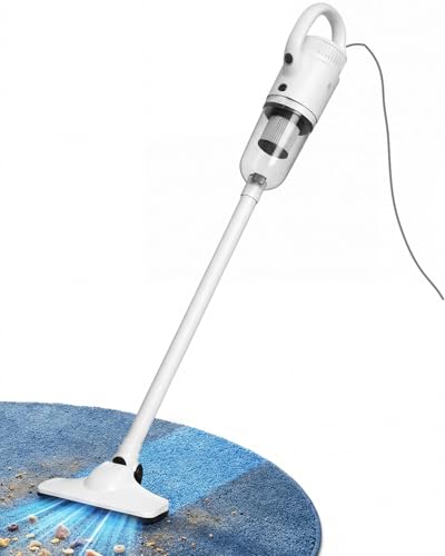 Trunera Lightweight Corded Stick Vacuum Cleaner, 2-in-1 Handheld Vacuum with Floor Brush & Crevice Tool, 13 ft Power Cord, HEPA Filter, Ideal for Apartments, Dorm Rooms, and Everyday Home Cleaning