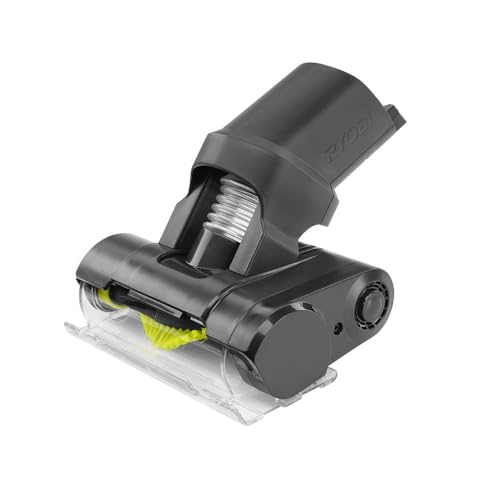 RYOBI ONE+ 18V Cordless Hand Vacuum with Powered Brush (Tool Only) Black Green (PCL700B) (Renewed)