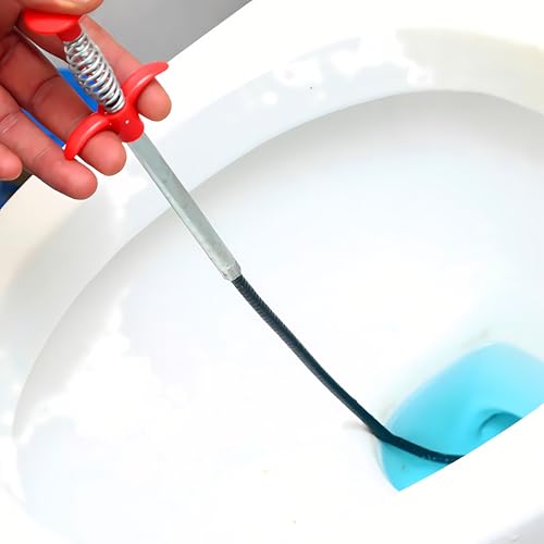 Drain Snake, Drain Clog Remover - Gutter Cleaning Tools Drain Cleaner for Toilet Sewer Shower Kitchen Bathroom Tub Clogged Drains Opener Cleaning Tool, Flexible Grabber Claw Pick Up Reacher (79 inch)