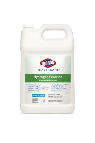 Clorox Healthcare Hydrogen Peroxide Cleaner Disinfectant Refill, Bleach Free, 128 Fluid Ounces (Package May Vary)