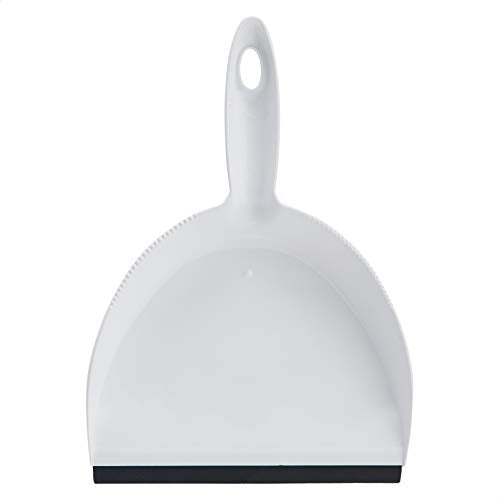 Amazon Basics Small Portable Mini Dustpan and Brush Set for Indoor Outdoor Floor Cleaning, Gray, Pack of 2